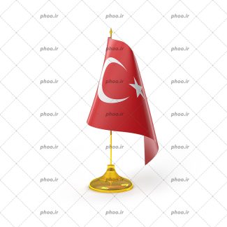 عکس با کیفیت پرچم با پایه ی کوچک مناسب برای دفاتر اداری و میز ریاست جمهوری