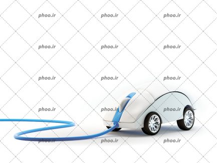 عکس با کیفیت موس کامپیوتر شبیه به ماشین به رنگ سفید