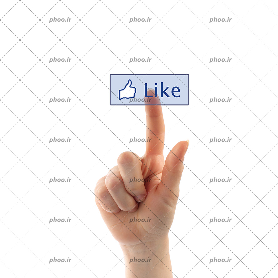 عکس با کیفیت مرد در حال انتخاب گزینه ی لایک