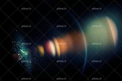 عکس با کیفیت نور بر روی لنز دوربین عکاسی از نمای نزدیک