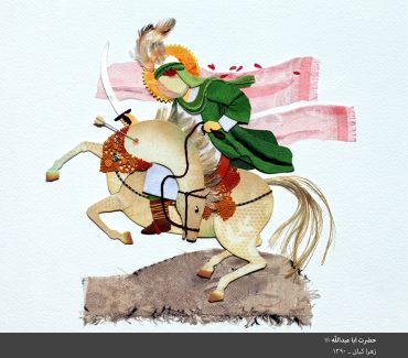 عکس با کیفیت امام حسین (ع) سوار بر اسب ذوالجناح