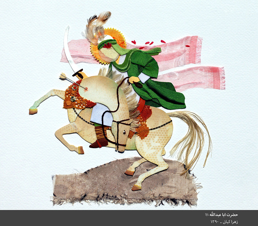 عکس با کیفیت امام حسین (ع) سوار بر اسب ذوالجناح