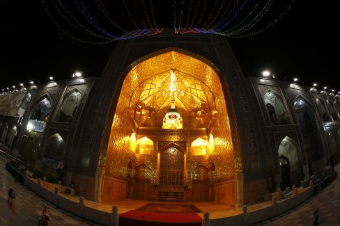 عکس با کیفیت طرح یا پوستر حرم مطهر امام رضا (ع) تصویر پرسپکتیو عکس در ورودی صحن جمهوری حرم امام رضا