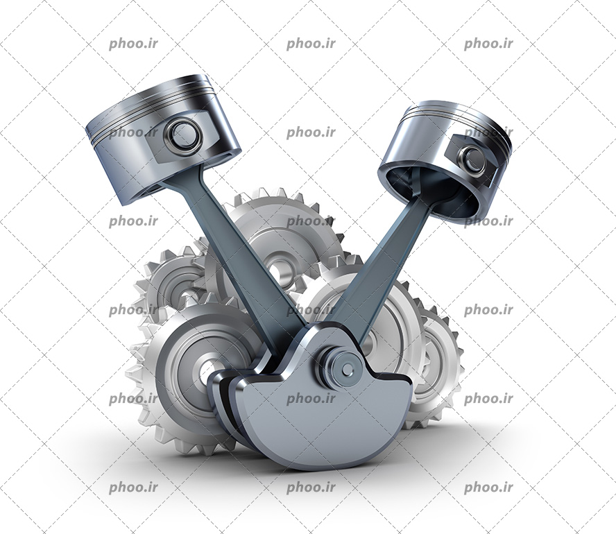 عکس با کیفیت چرخدنده در پس زمینه