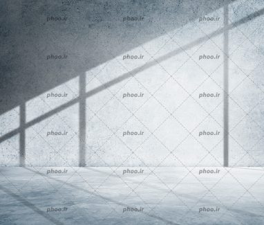 عکس با کیفیت دیوار ساده و سایه پنجره بر روی دیوار