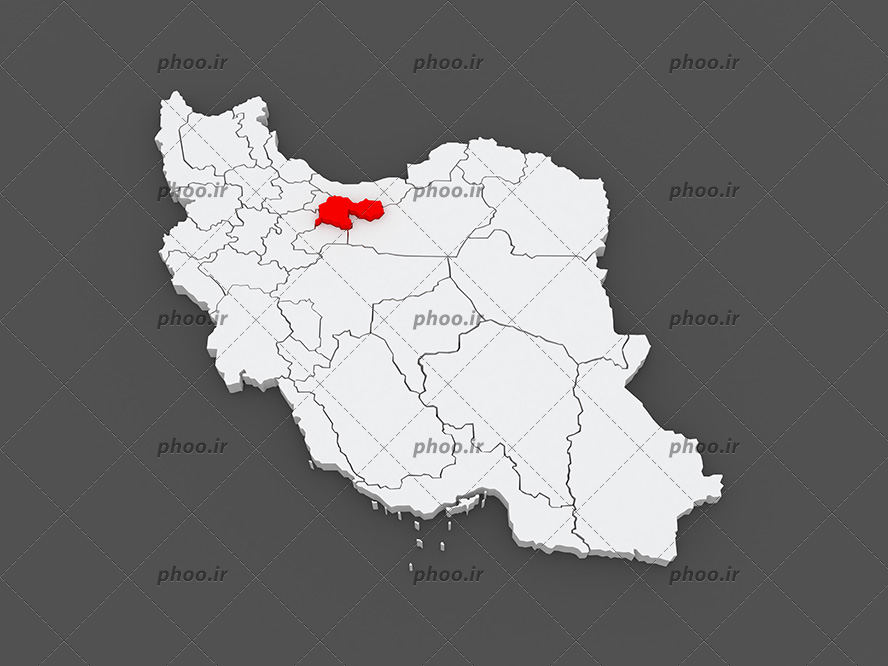 طرحی از نقشه ایران با بکگراند تیره