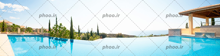عکس زیبا افقی استخر