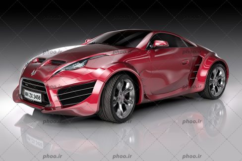 عکس با کیفیت بوگاتی به رنگ آلبالویی