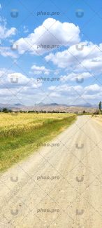 تصویر جاده روستایی در غرب ایران