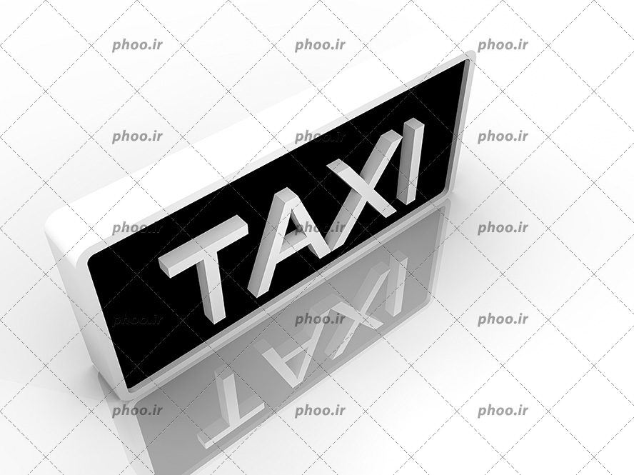 عکس با کیفیت چراغ مشکی سفید مخصوص تاکسی و تاکسی رانی ها