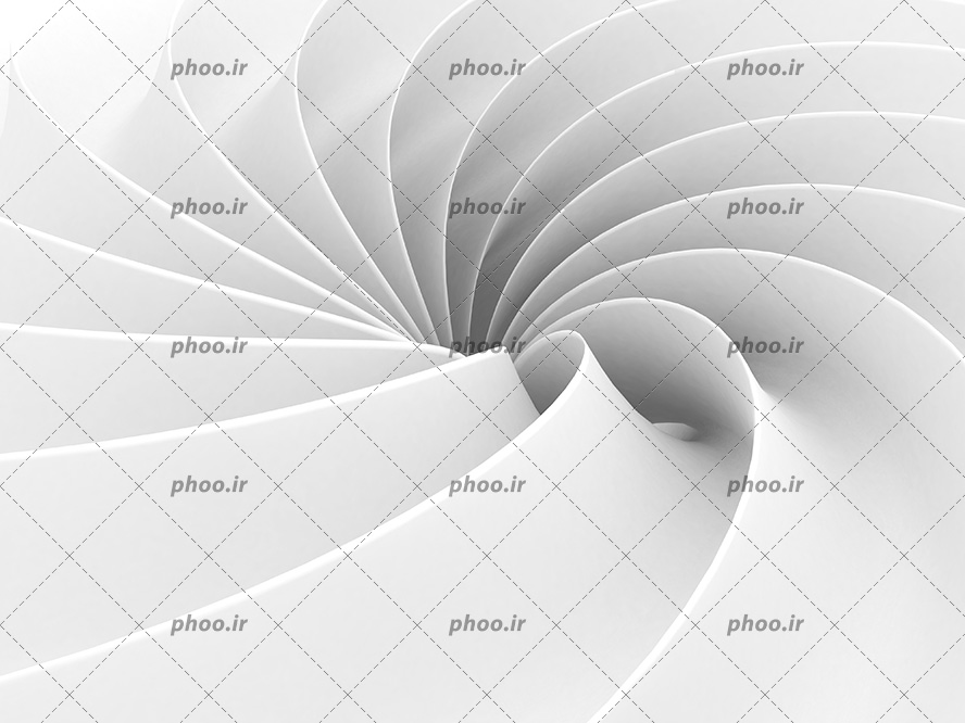 عکس با کیفیت طرح سه بعدی به شکل فرفره از نمای نزدیک مناسب کاغذ دیواری و دیوارپوش ها