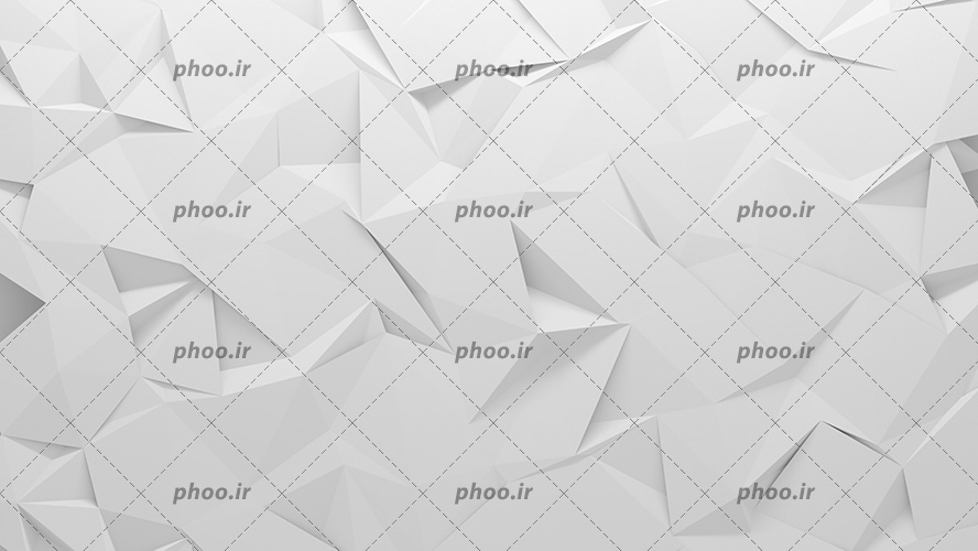 عکس با کیفیت کاغذ دیواری و دیوارپوش سه بعدی به رنگ سفید با اشکال انتزاعی با قابلیت تکرار