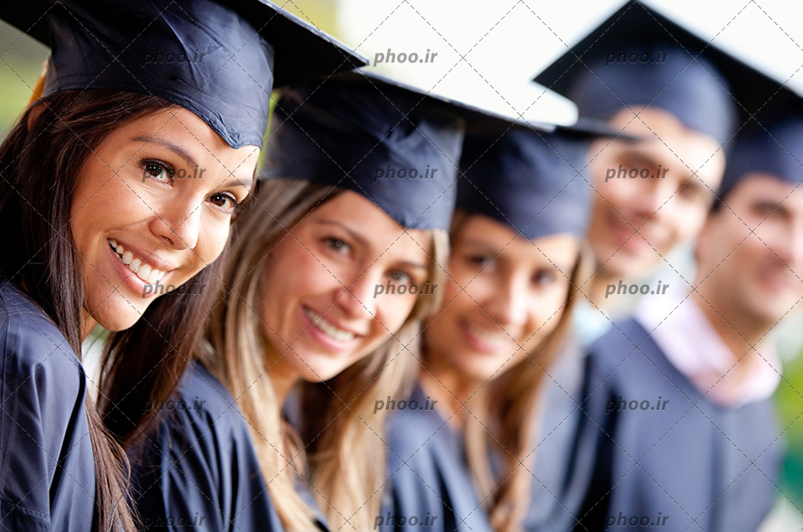 عکس دانشجویان فارغ التحصیل خوشحال