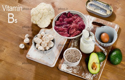 عکس مواد گوشتی و غذایی با ویتامین ب پنج