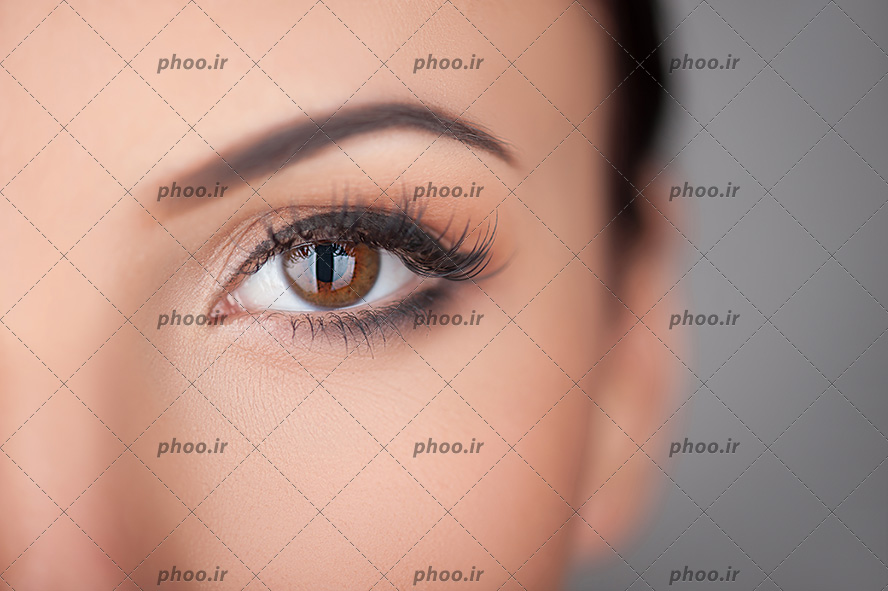 عکس با کیفیت مژه های لیفت شده و تتو ابرو و هاشور ابر
