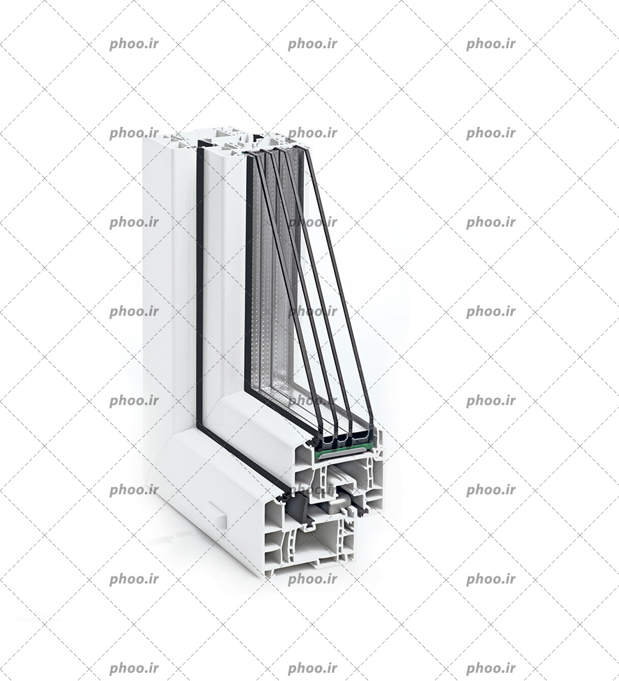 عکس با کیفیت ساختار پنجره دوجداره و نمای داخل آن از نزدیک