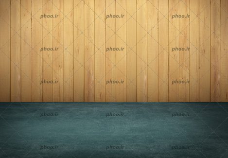 عکس زمین مشکی با دیوار چوبی از نمای نزدیک