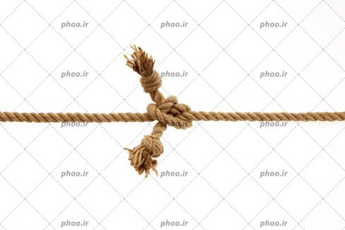 عکس با کیفیت دو طناب که به هم گره خوردند
