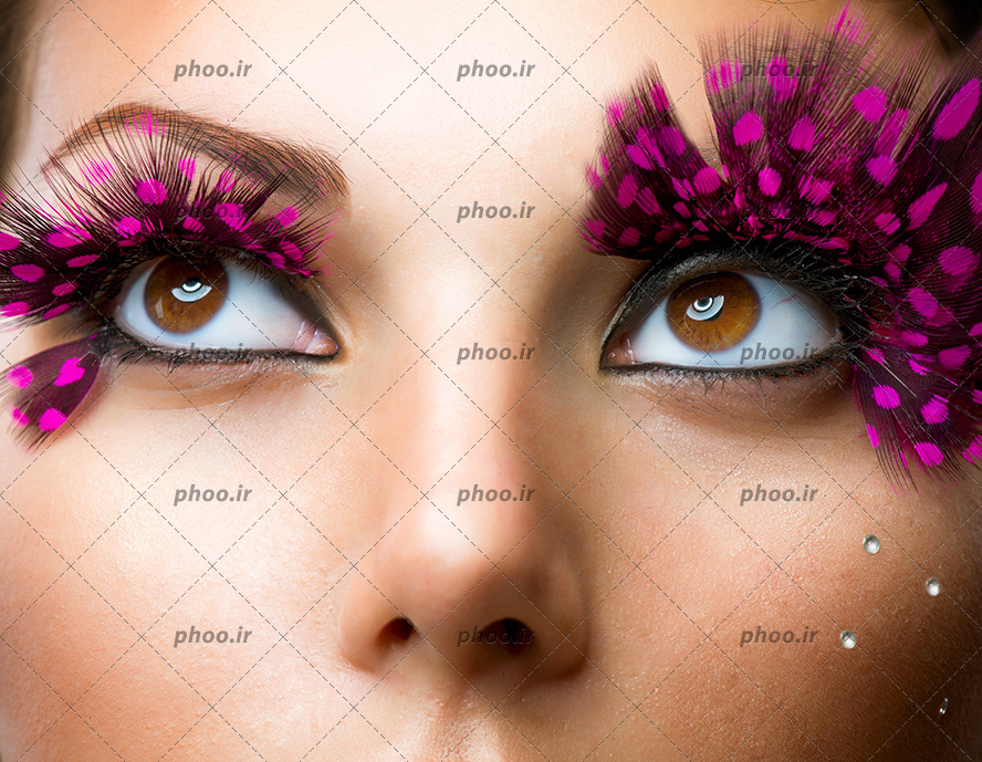 عکس مدل مژه های مصنوعی