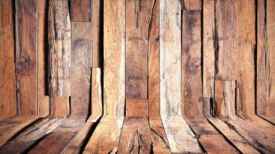 عکس دیوار چوبی از نمای نزدیک