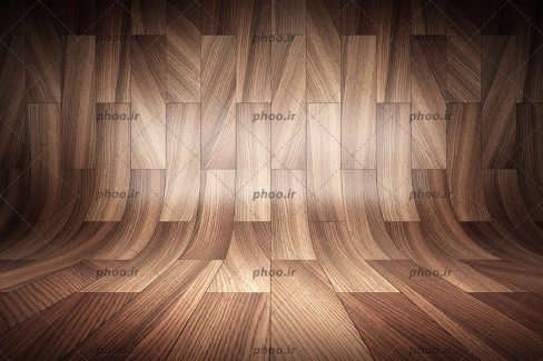 عکس با کیفیت کف پوش و دیوارپوش با طرح چوب
