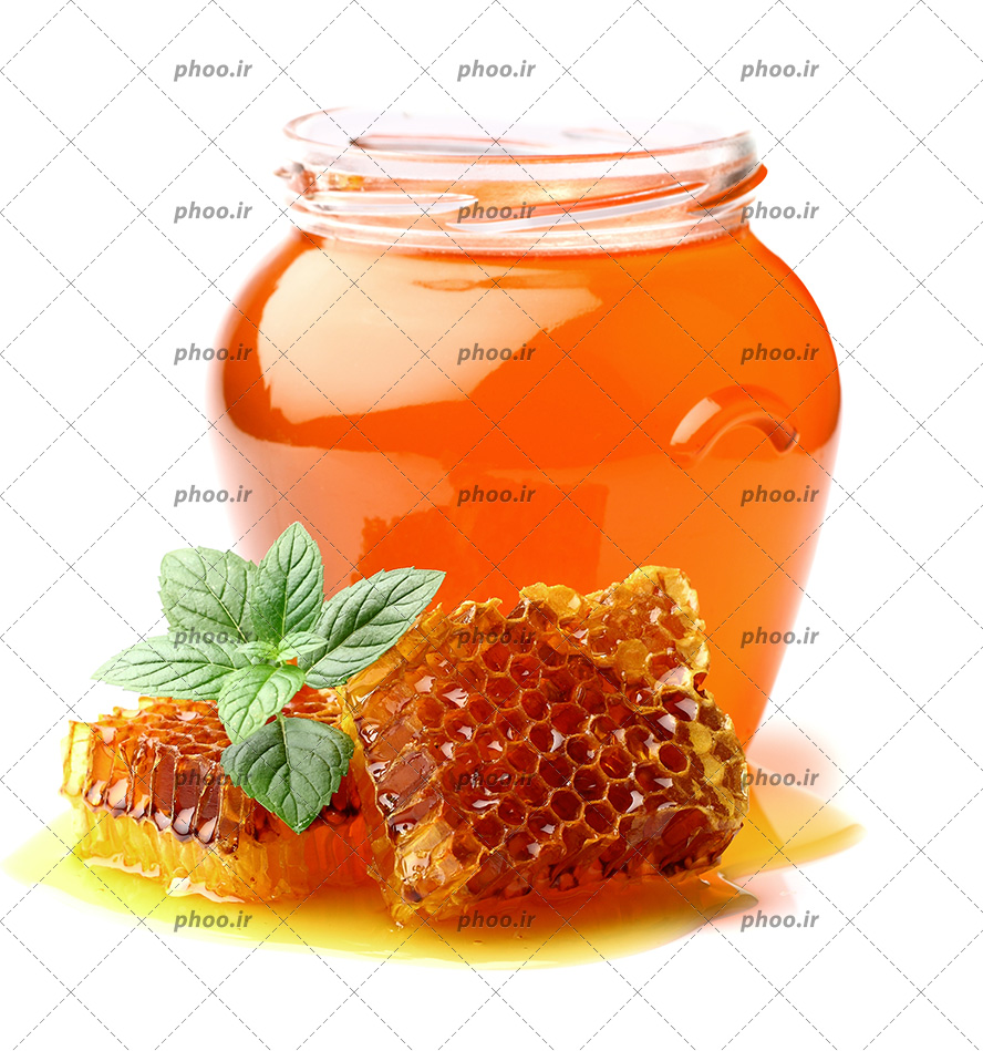 عکس عسل در شیشه و موم های عسل