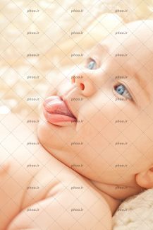 عکس باکیفیت نوزاد زیبا از نمای نزدیک