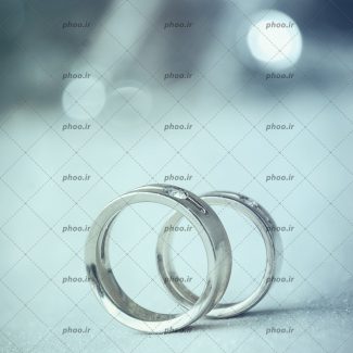 عکس با کیفیت حلقه های ازدواج از نمای نزدیک