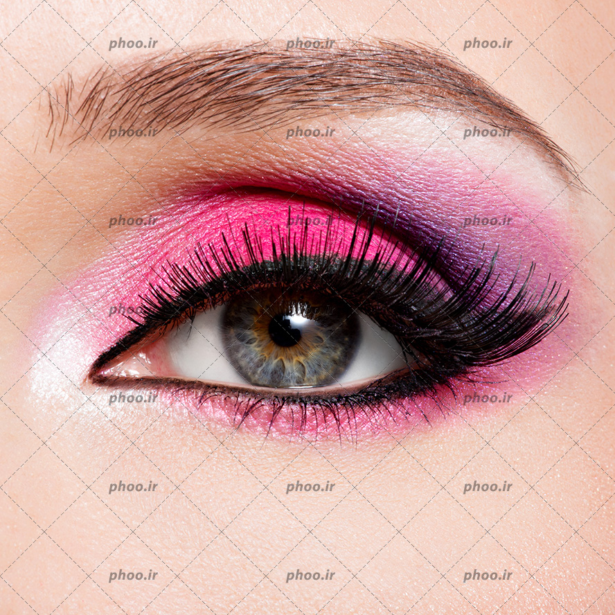 عکس آرایش زیبای چشم با سایه روشن
