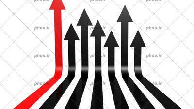 عکس با کیفیت فلش ها در پس زمینه سفید