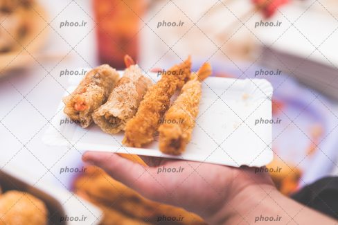 عکس زیبا ماهی سوخاری در ظرف