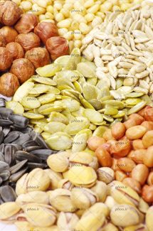عکس با کیفیت آجیل های مختلف از نمای نزدیک